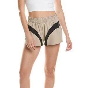 IVL Vintage Windbreaker Short Elastic Waist 2" Lounge Shorts Women Sz M